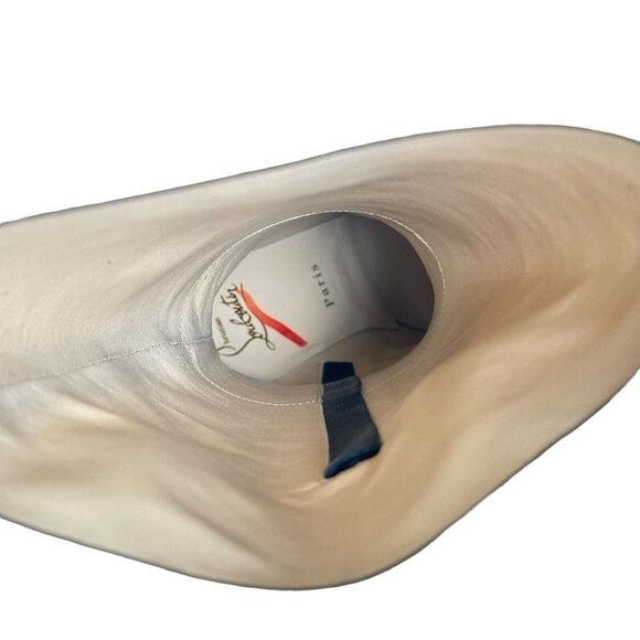 Christian Louboutin Silver Heeled Boots - Picture 9 of 14